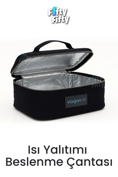 Isı Yalıtımlı Termal Yemek Beslenme Çantası Mama Taşıma Termos Çanta Sıcak ve Soğuk -FFVGNB1061 - Resim 4