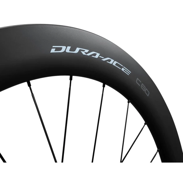 Shimano Dura-Ace C60 Karbon Jant Seti Tubeless WH-R9270-C60-TL Centerlock EWHR9270C60LFEREDB - Resim 6