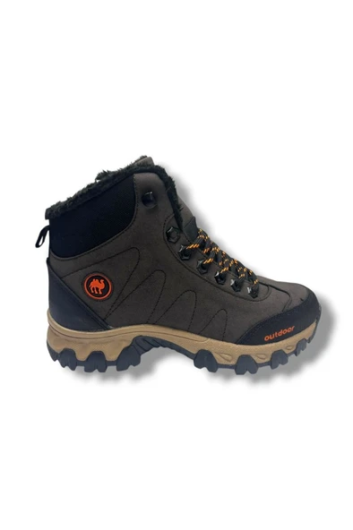 Jagulep 4057-26 Anatomik İçi Kürklü Outdoor Bot Kahve Oranj 36-39 - Resim 2