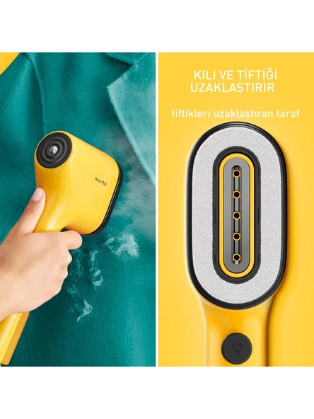 Tefal DT2026 Pure Pop Sarı Buharlı Düzleştirici Ütü - Resim 4