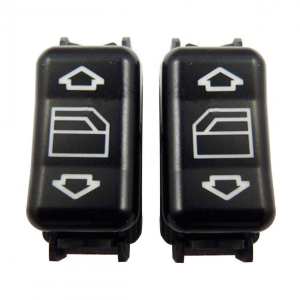 2 ADET MERCEDES W124 CAM AÇMA KAPAMA ANAHTARI 6PİN - 2