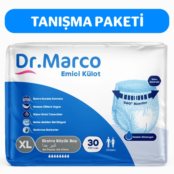 Dr.Marco Yetişkin Emici Külot Ekstra Large 30 adet ürün görseli 1