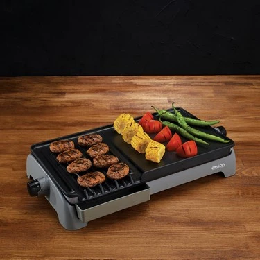 Emsan Feel Steel H109 Double İkiz Grill Izgara (KUTU HASARLI) - Resim 2