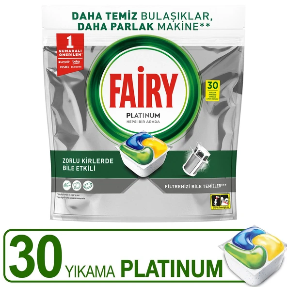 Fairy Platinum Kapsül 30 lu Limon Kokulu x 4 Adet - Resim 2