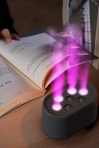 Ultrasonik Hava Nemlendirici 7 Renk Işıklı Aroma Difüzörü Dinamik Buhar Makinesi 1000 ml - Resim 2