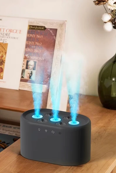 Ultrasonik Hava Nemlendirici 7 Renk Işıklı Aroma Difüzörü Dinamik Buhar Makinesi 1000 ml ürün görseli 1