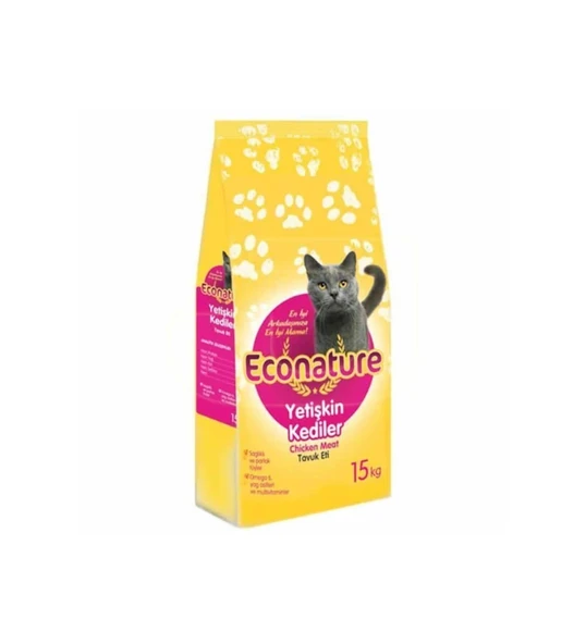 Econature Tavuklu Yetişkin Kedi Maması 15 kg ürün görseli 1