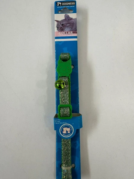Dogness Kedi Boyun Tasması Yeşil 1x25 Cm ürün görseli 1