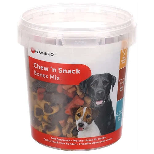 Flamingo Chew′n Snack Bones Karışık Tavuk Sığır Balık 500 Gr ürün görseli 1