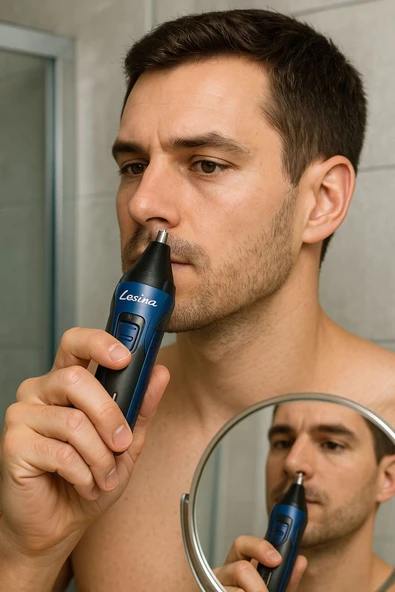 Lesima New Ultra Ls1000-3 Başlıklı Saç Sakal Yanak Burun Ense Tıraş Makinesi Traş Bakım Seti - Resim 2