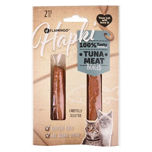 Flamingo Hapki Boiled Tuna Meat Pişirilmiş Tuna Etli Kedi Ödül Maması 2'li Paket 35 Gr ürün görseli 1