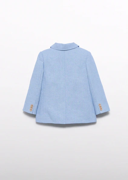 Mayoral Abel Lula Erkek Bebek Catania Keten Ceket Mavi - Resim 3