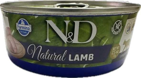 N&D Natural Kuzu Etli Konserve Kedi Maması 70 Gr ürün görseli 1