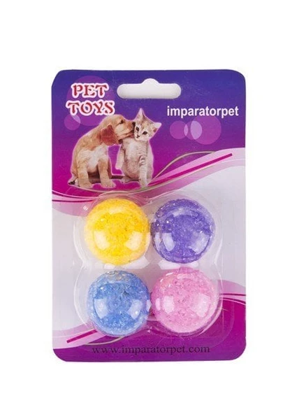 Lion Kedi Top Oyuncak 4 Lü ürün görseli 1