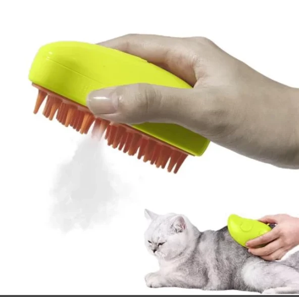 Zampa Buharlı Kedi Köpek Yıkama Fırçası Tarağı ürün görseli 1