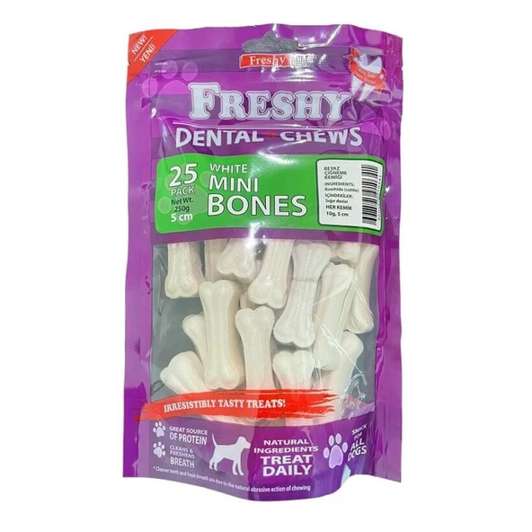 Freshy White Dental Bones 25 Li 5 Cm ürün görseli 1