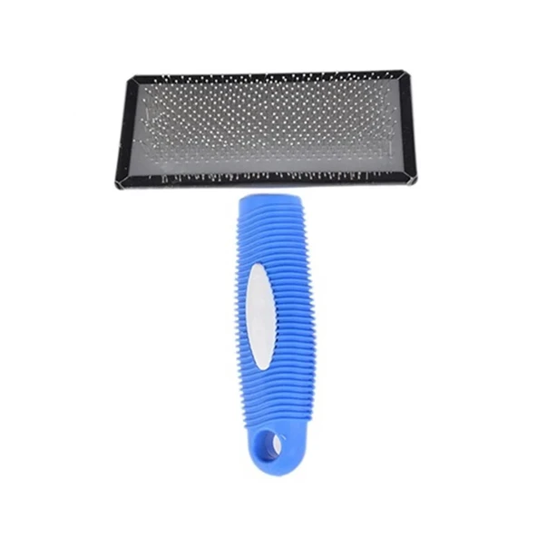 Zampa Kedi ve Köpek Bakım Fırçası Large Mavi 16x12 Cm ürün görseli 1