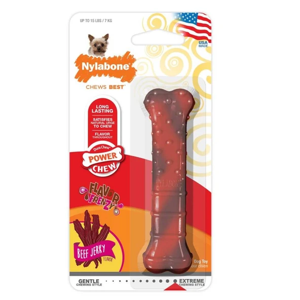 Nylabone Dura Chew Txtred Beef Jerky XSmall ürün görseli 1