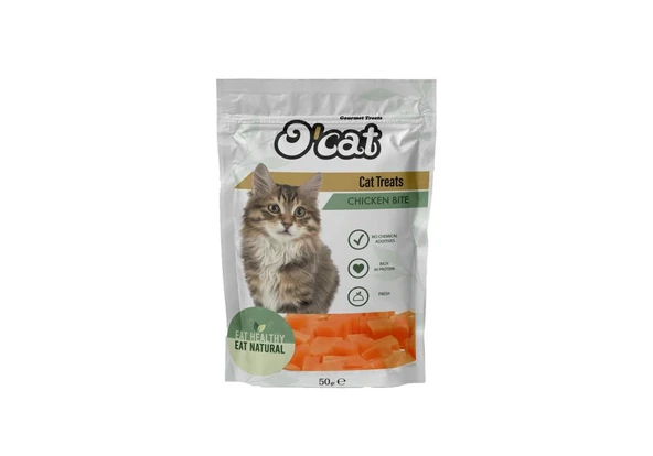 O Cat Tavuk Etli Parçacıklar Kedi Ödülü 50 Gr ürün görseli 1