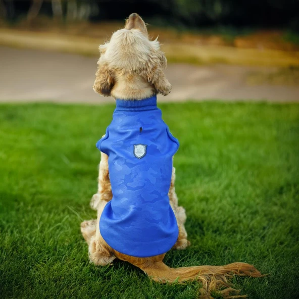Kuccu Kuccu Soft Shell Köpek Kamuflaj Mavi Medium ürün görseli 1