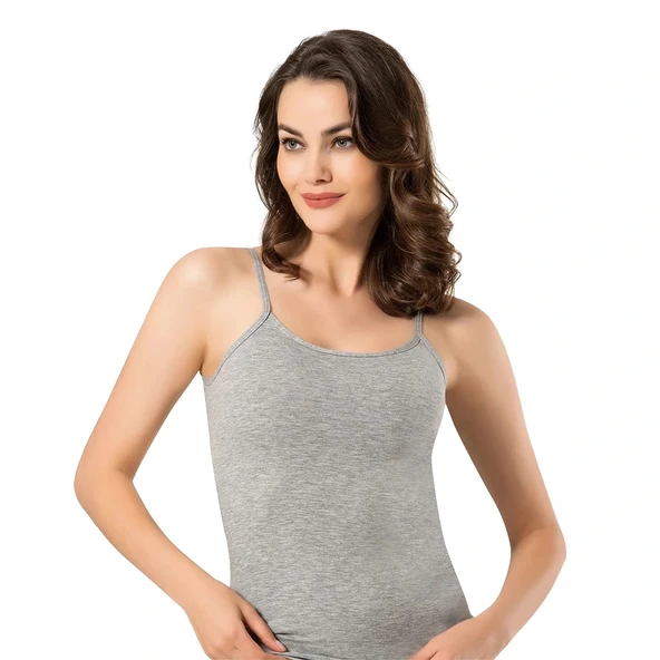 Namaldı 296/1 Kadın Likralı İp Askılı Atlet XXL - Resim 4