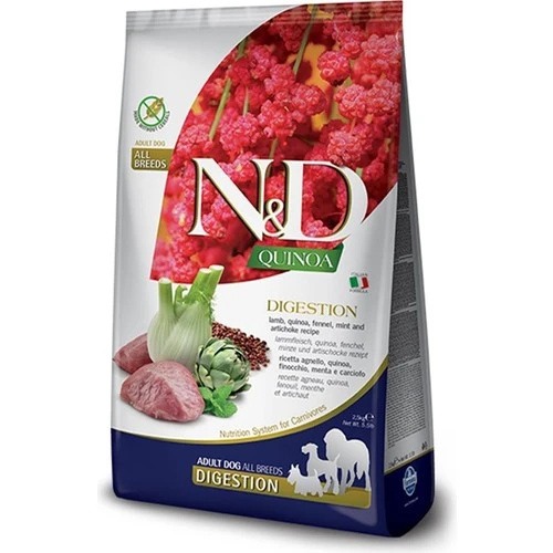 N&D Quinoa Digestion Kuzulu Yetişkin Medium Maxi Köpek Maması 2.5 Kg ürün görseli 1