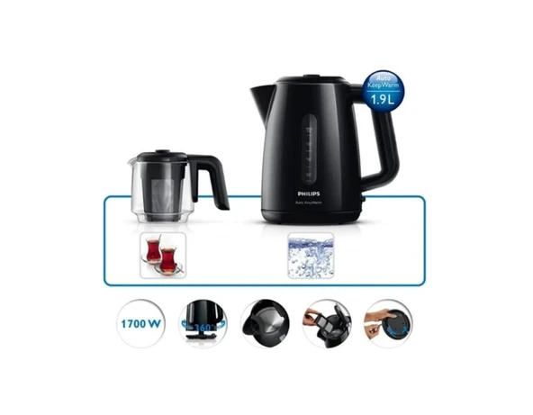 Philips Hd6301/90 2200 W Tost Makinesi + Hd7301 Çay Makinesi - Resim 3