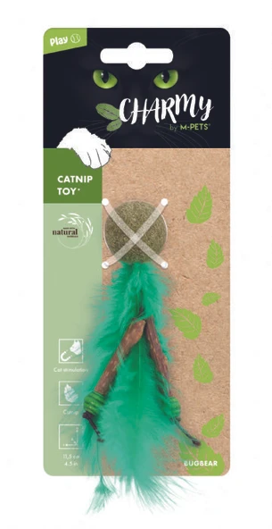 M-Pets Charmy Bugbear Catnipli Kedi Oyuncağı Yeşil ürün görseli 1