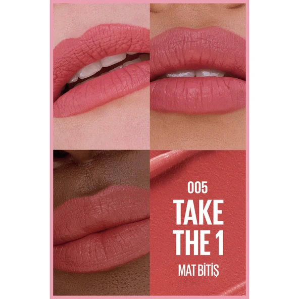 Maybelline New York Serum Etkili Hyalüronik Asit ve Besleyici Yağ İçeren Ruj - 005 Take the 1 - Resim 10