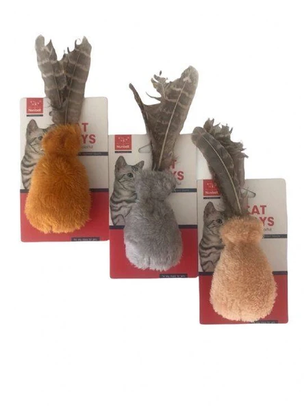 Nunbell Kedi Oyuncağı Tüylü Kese ürün görseli 1