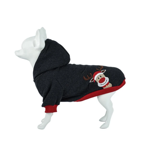 Kuccu Kuccu Geyik Nakışlı Köpek Sweatshirt XLarge ürün görseli 1