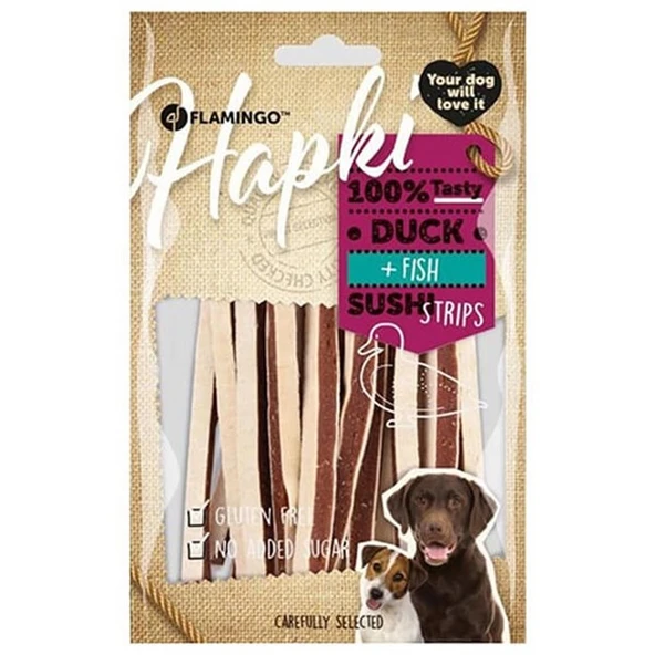 Flamingo Hapki Sushi Strips Ördekli ve Balıklı Köpek Ödül Maması 85 Gr ürün görseli 1