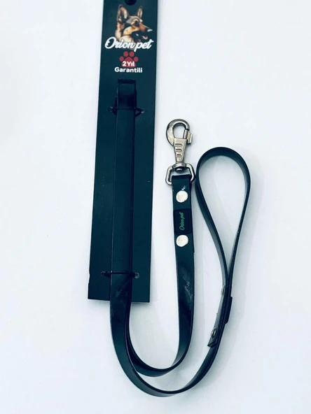 Orion Silikon Kaplı Köpek Gezdirme Kayışı Siyah 2X127 Cm ürün görseli 1