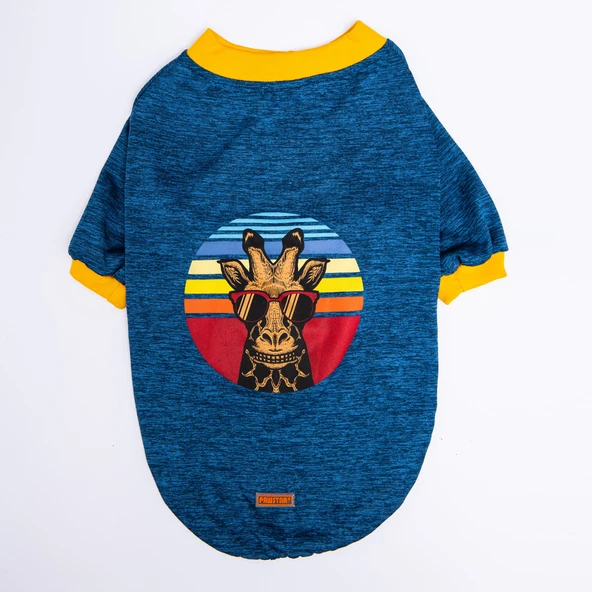 Pawstar Lacivert Giraffe Büyük Sweat 6XLarge ürün görseli 1