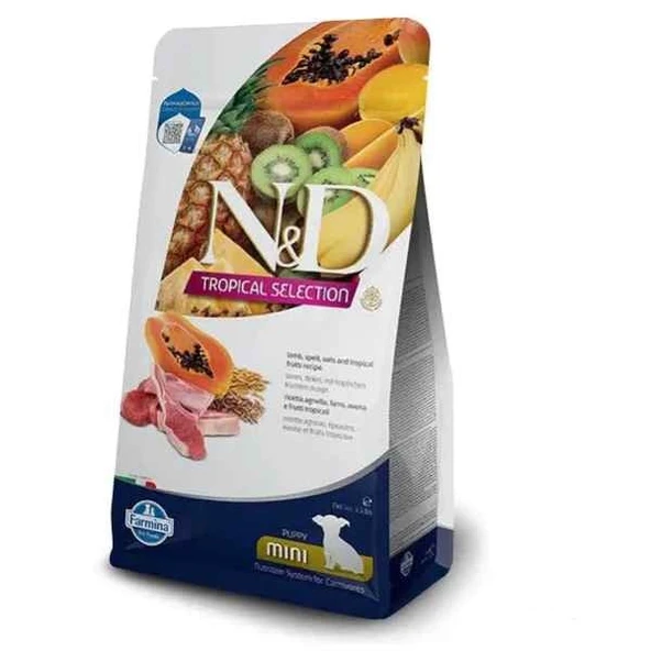 N&D Tropical Selection Kuzu Etli ve Tropikal Meyveli Mini Irk Yavru Köpek Maması 1,5 Kg ürün görseli 1