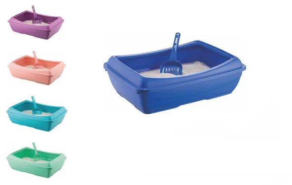 Petcanlar Açık Kedi Tuvaleti Büyük Boy 65X45X15 Cm ürün görseli 1