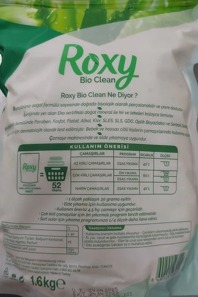 Dalan Roxy Matik Bio Clean Aloe Vera  2 x 1600 Gr - Resim 3