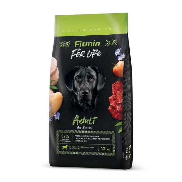 Fitmin Forlife Tüm Irklar İçin Kümes Hayvanlı Yetişkin Köpek Maması 12 Kg ürün görseli 1