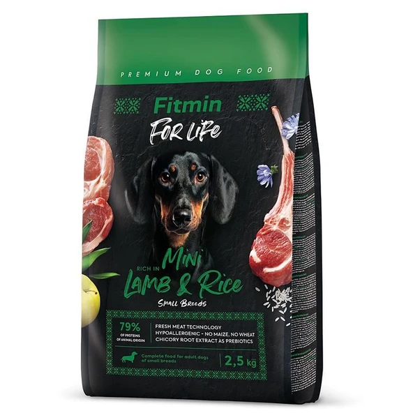 Fitmin For Life Hypo-Allergenic Kuzu Etli Küçük Irk Yetişkin Köpek Maması 2,5 Kg ürün görseli 1