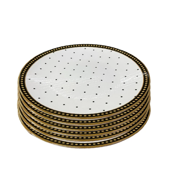 Seramik Tatlı Tabağı Dijital Baskılı Desen 6’lı Set 17 cm Şık Dekoratif ürün görseli 1