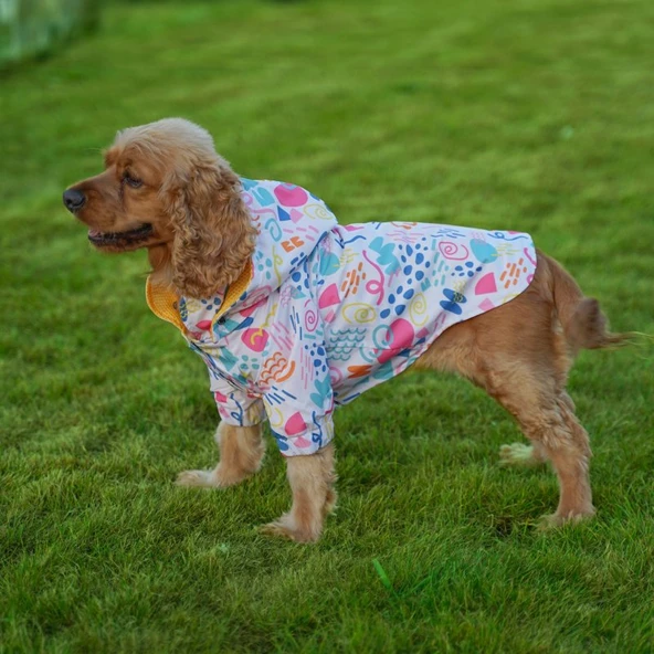 Kuccu Kuccu Tasarım Beyaz Köpek Yağmurluğu Small ürün görseli 1