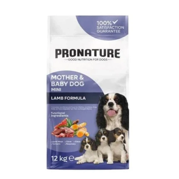 Pronature Mother Baby Dog Kuzu Etli Anne ve Yavru Köpek Maması 12 Kg ürün görseli 1