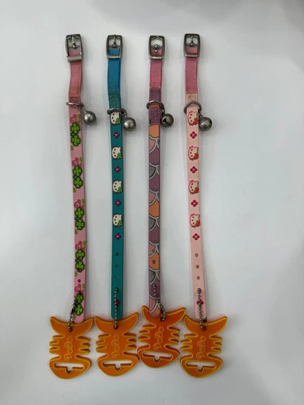 Dodo Desenli Silikon Kedi Boyun Tasması 1x30 Cm ürün görseli 1