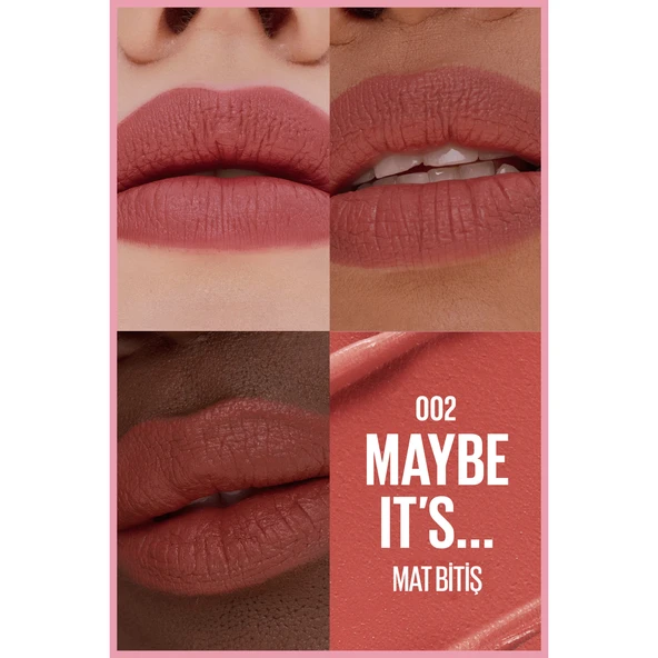 Maybelline NY Serum Etkili Hyalüronik Asit ve Besleyici Yağ İçeren Ruj - 002 Maybe It's - Resim 10