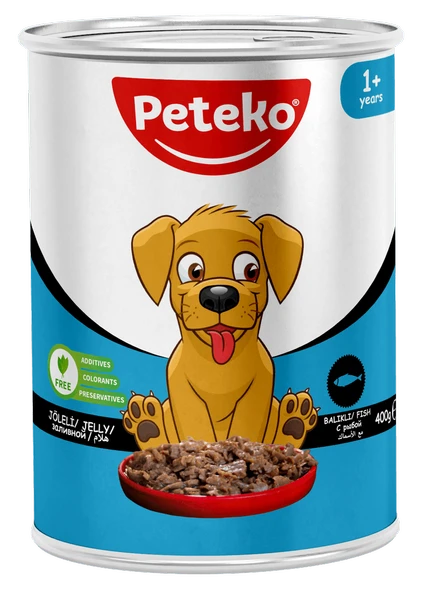 PETEKO 12 ADET PATE YETİŞKİN KÖPEK MAMASI BALIKLI ürün görseli 1