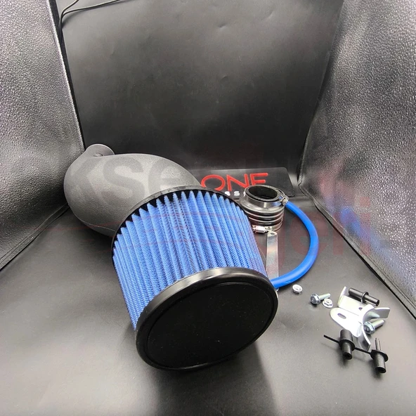 Honda Civic 1992-2000 Simota Big Tube Spor Hava Filtresi Siyah Renk - Resim 4