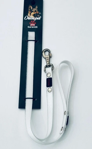 Orion Silikon Kaplı Köpek Gezdirme Kayışı Beyaz 2X127 Cm ürün görseli 1