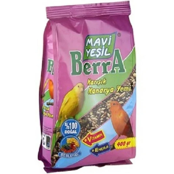 Mavi Yeşil Berra Karışık Kanarya Yemi 400 Gr ürün görseli 1
