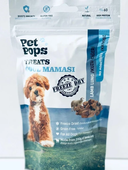 Pet Pops Treats Kuzu Ciğeri Köpek Ödül Maması 40 Gr ürün görseli 1