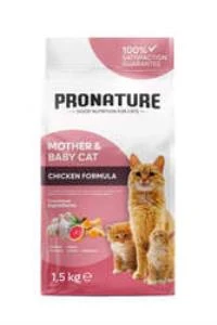 Pronature Mother Baby Kuru Kedi Maması Tavuk Etli 1,5 Kg ürün görseli 1